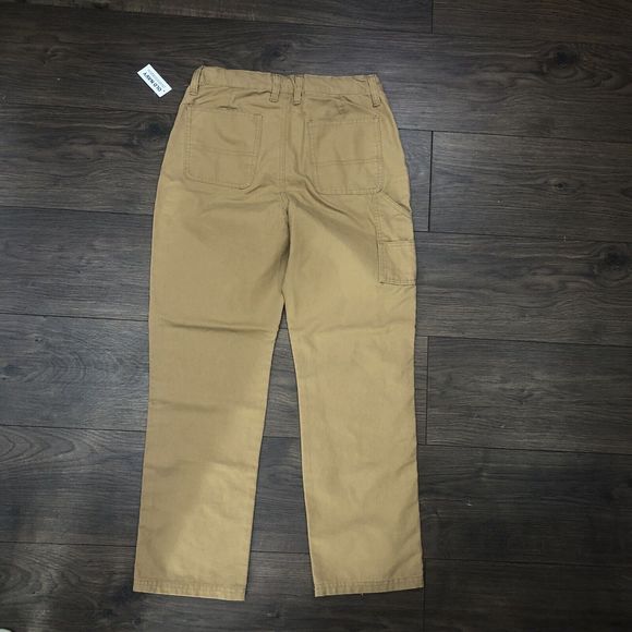 Old Navy Boy's Plus Loose Tapered Canvas Utility Pants Brown Size 10 NWT - Picture 7 of 12